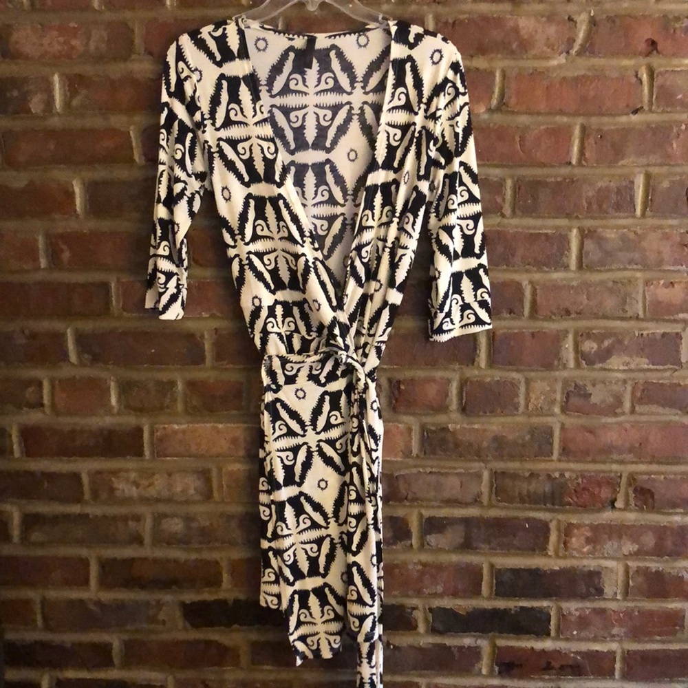 Printed Wrap Dress